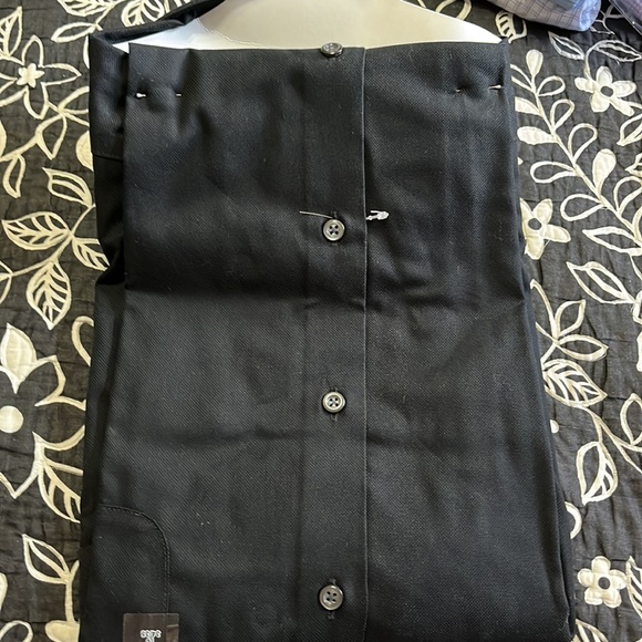 (355)NWT Mens long sleeve dress shirt by Pronto Uomo. Size 18-34/35. Black - Picture 7 of 7